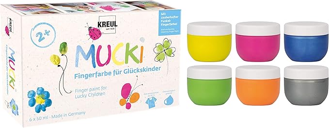Prstové barvy pro děti Mucki
